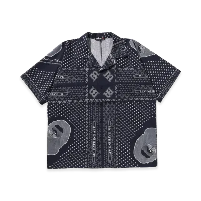 A BATHING APE Hawaii Ss Shirt "Navy"