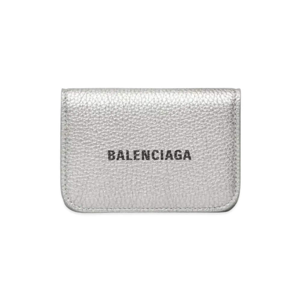 BALENCIAGA Cash Mini Wallet Metallic "Silver"