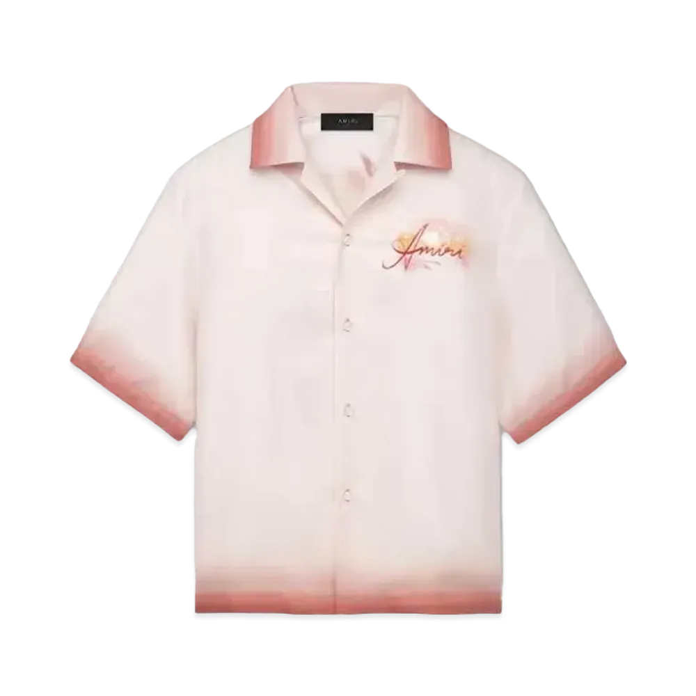 AMIRI Resort Club Bowling Shirt "Rose Water"