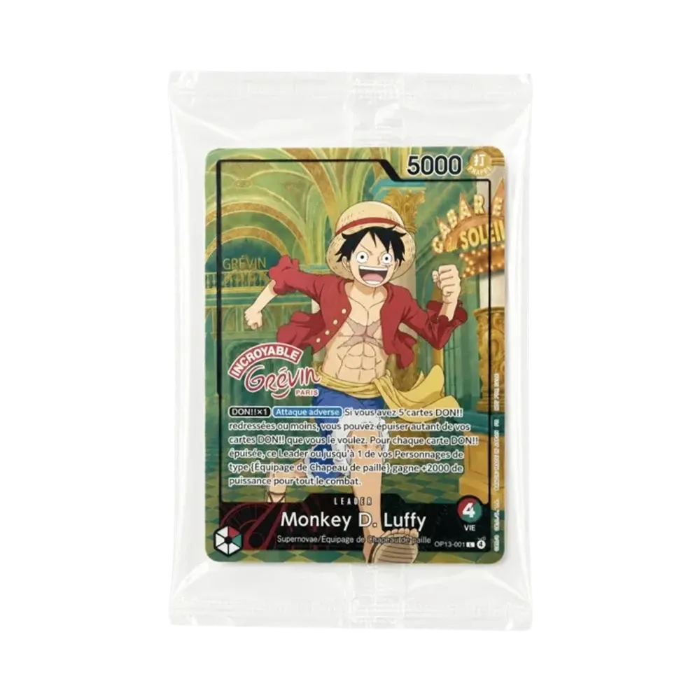 モンキー・D・ルフィ L [OP13-001]【フランス語版】(プロモーションカード「ONE PIECE × グレヴァン美術館」)