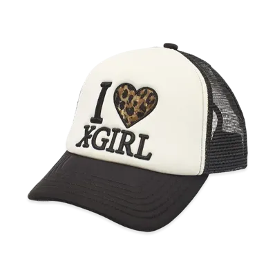 X-Girl Women's I Love Trucker Cap "Black"