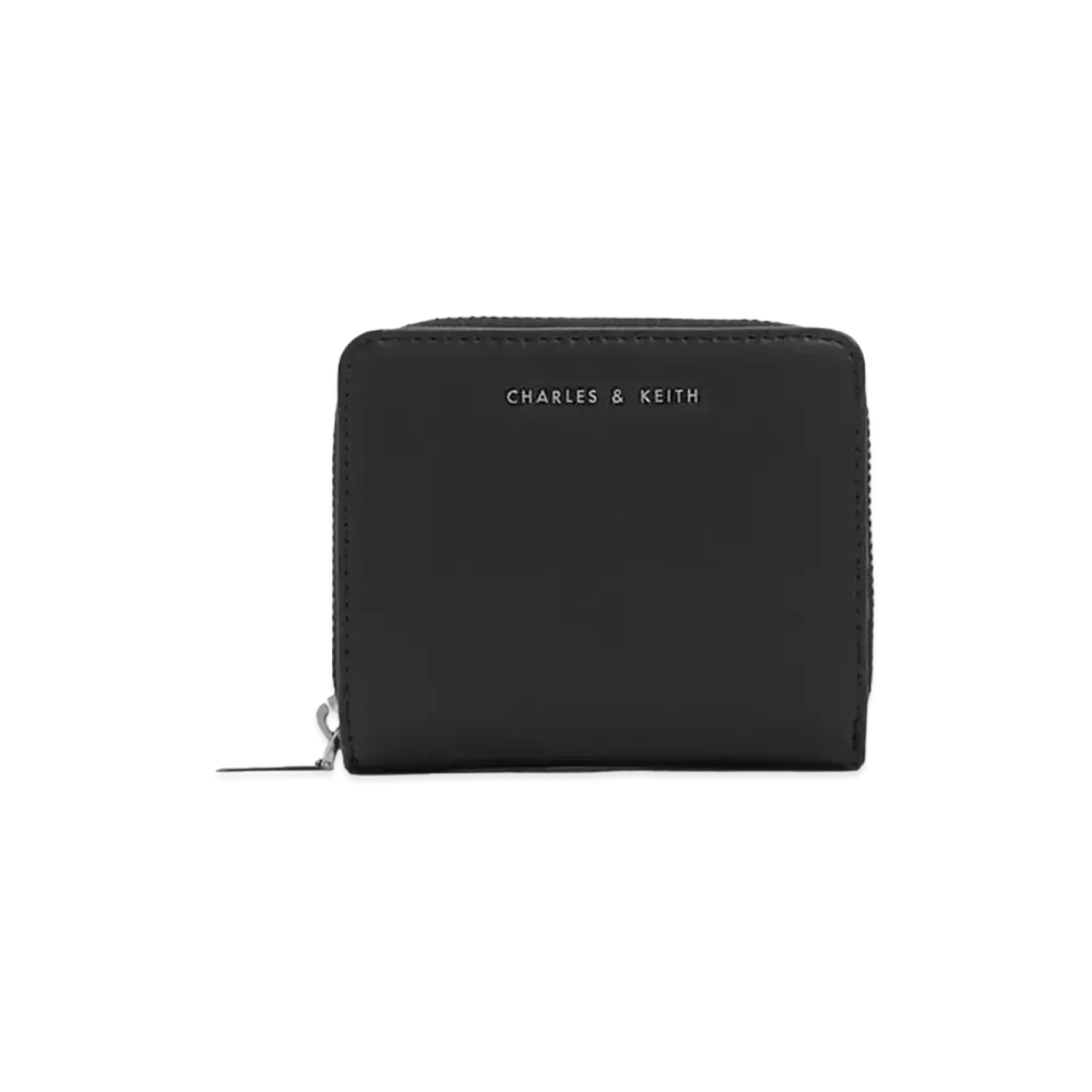 CHARLES & KEITH Zip Around Small Wallet "Noir"