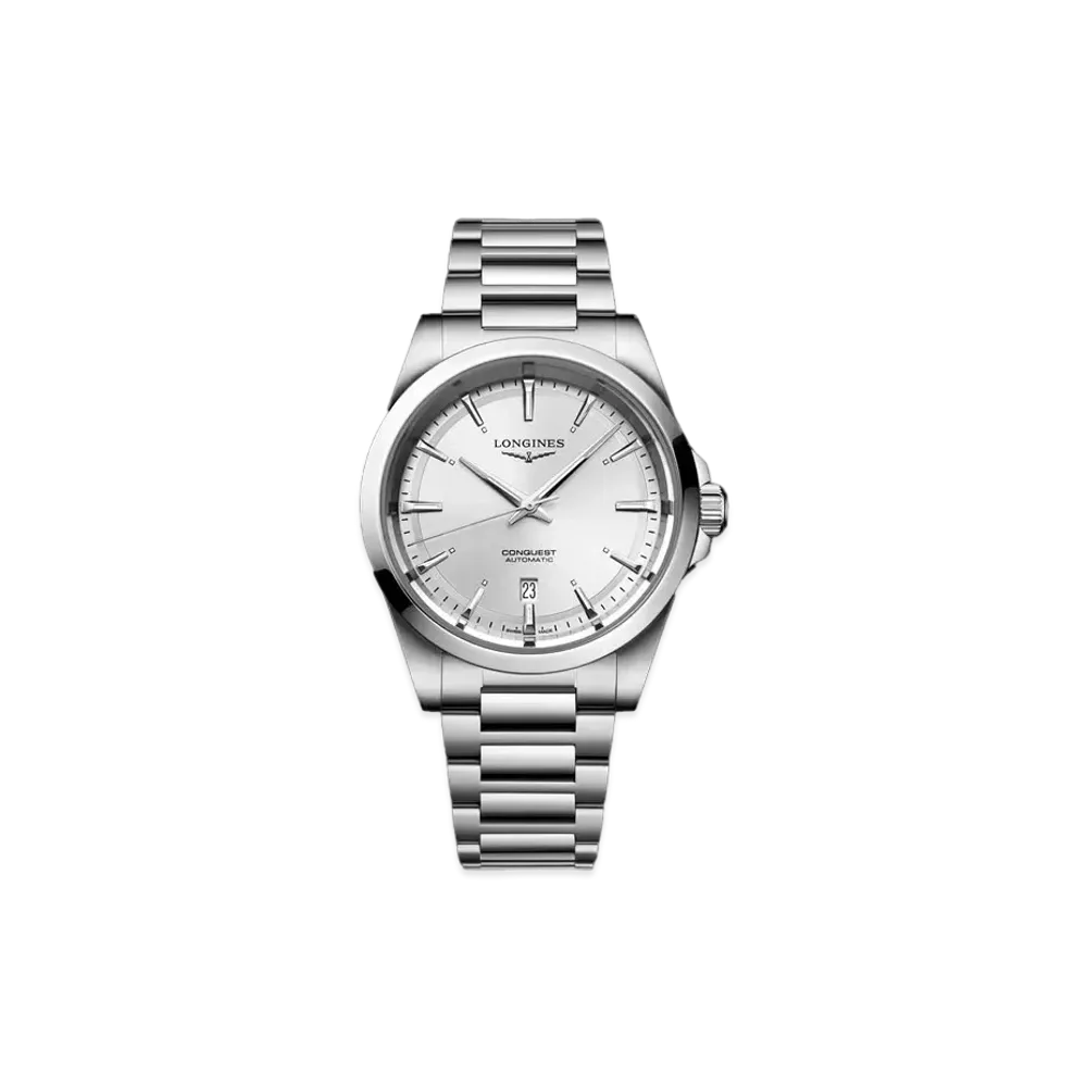 Longines Conquest 41.00mm "Silver Sun Ray/Stainless Steel" L3.830.4.72.6