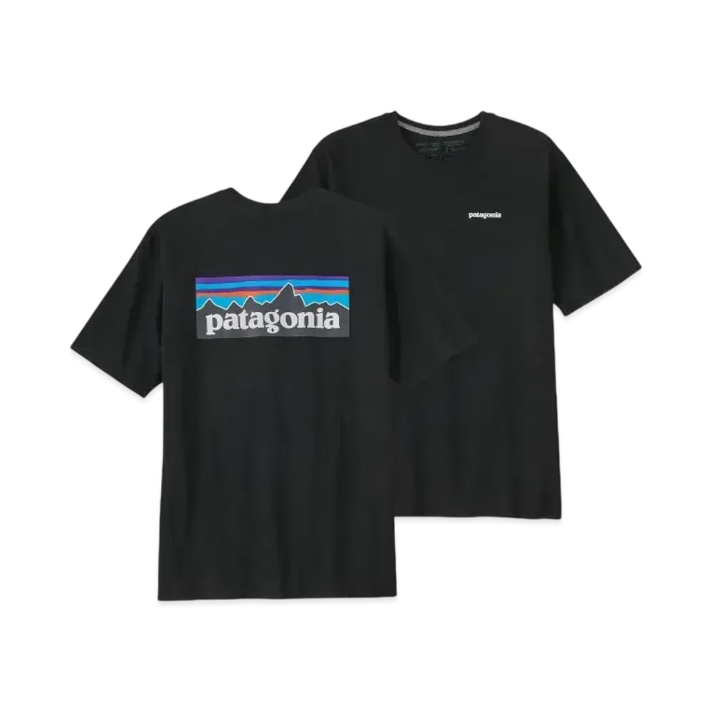 Patagonia Men's P-6 Logo Responsibili Tee "Black"