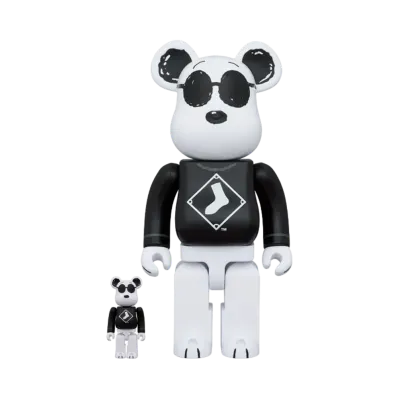 MEDICOM TOY "BEARBRICK" -MLB x PEANUTS- SNOOPY(WHITE SOX) 100% & 400%