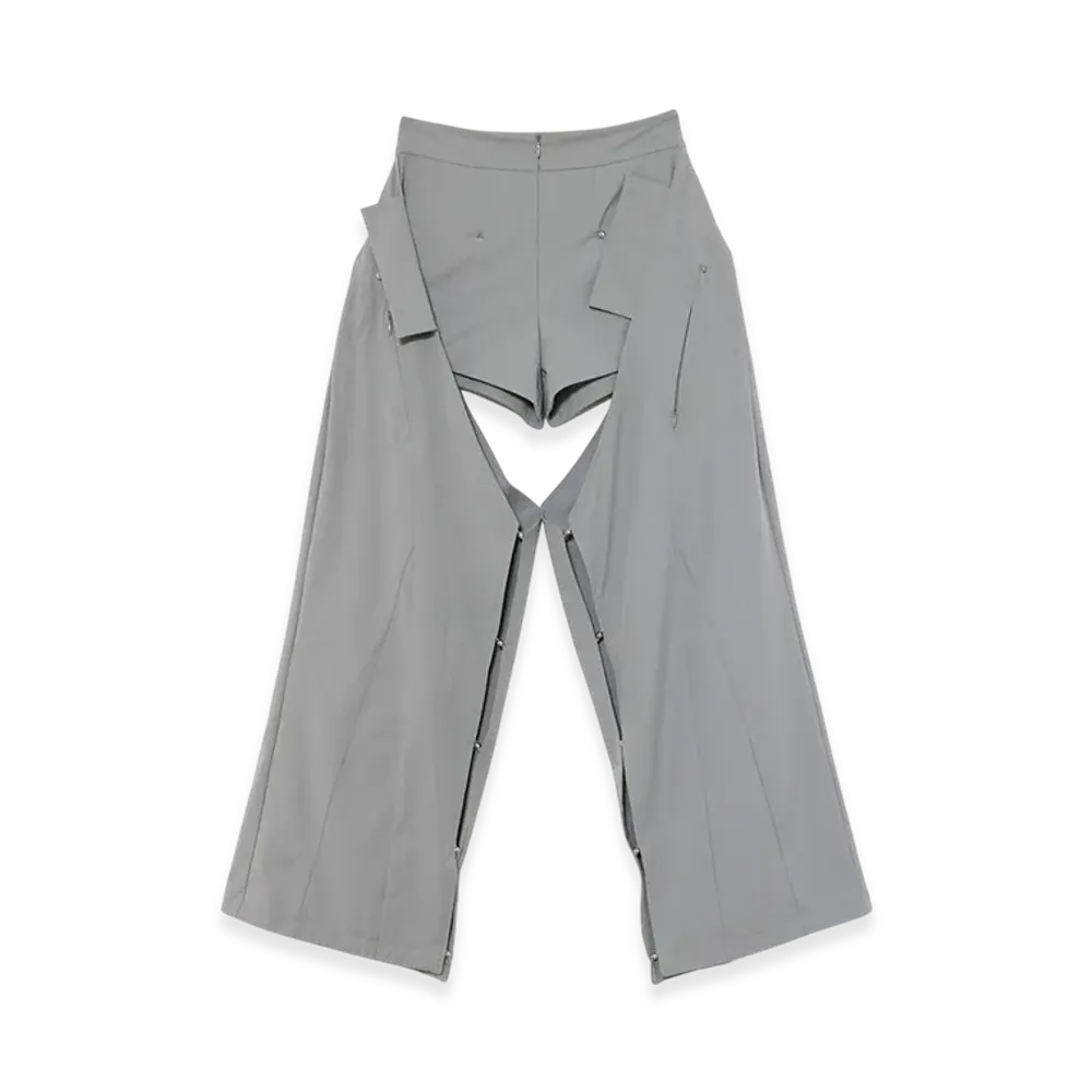 THEREDTHREAD G Tech Magnet Skirtpants "Gray"