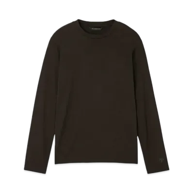 DESCENTE ALLTERRAIN Wool Mix Long Sleeve T-Shirt "Deep Mahogany"