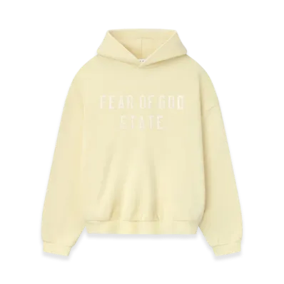 FEAR OF GOD ESSENTIALS 90's Fleece Hoodie "Garden Yellow"