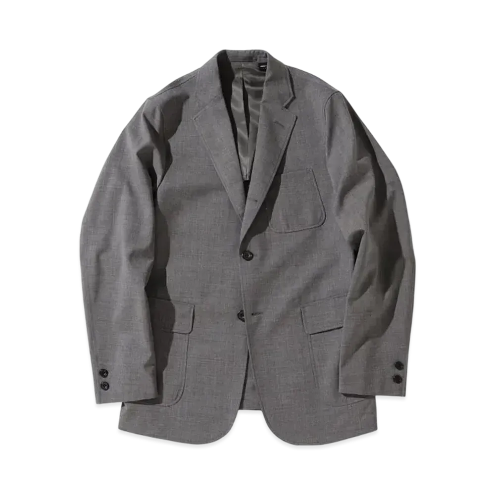 BEAMS 3B Jacket Combat Wool "Gray"
