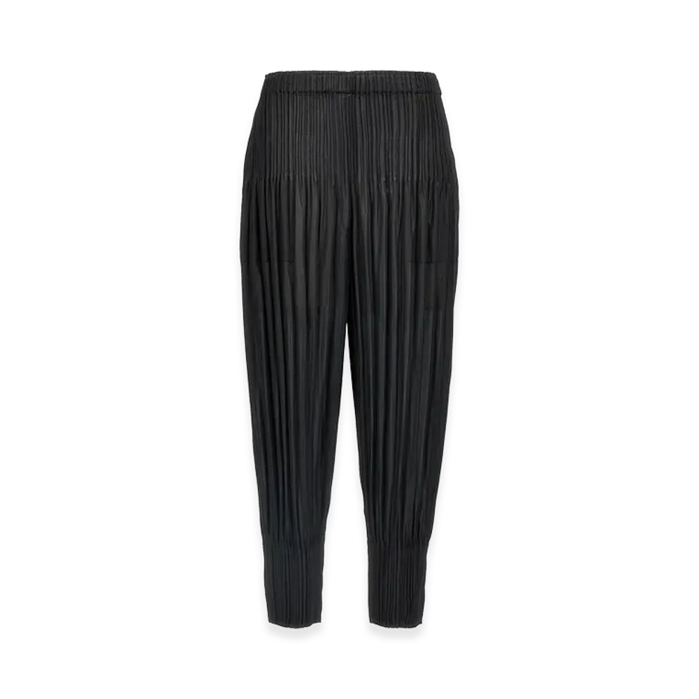 PLEATS PLEASE ISSEY MIYAKE Women's Fluffy Basics Pants "Black"