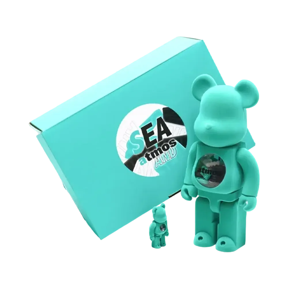 Bearbrick x WIND AND SEA x atmos Medicom Toy Bear Brick Type-2 100% & 400%