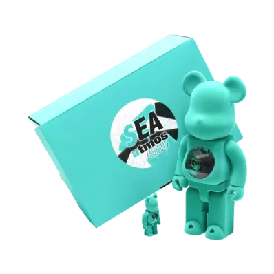 Bearbrick x WIND AND SEA x atmos Medicom Toy Bear Brick Type-2 100% & 400%