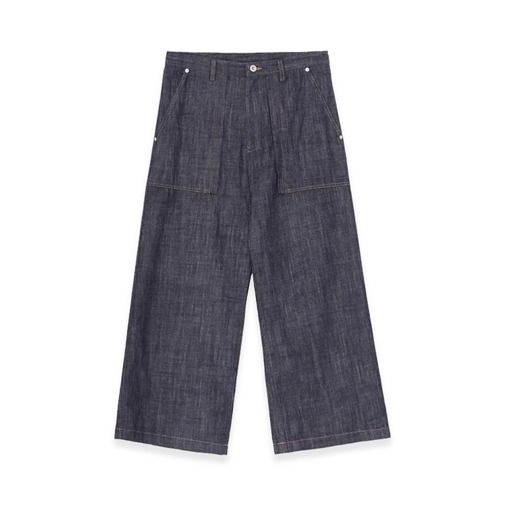 Y's 80oz Denim Long Straight Pants "Indigo"