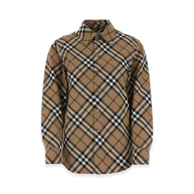 Burberry Women's Embroidered Polyester Blend Shirt "Beige"