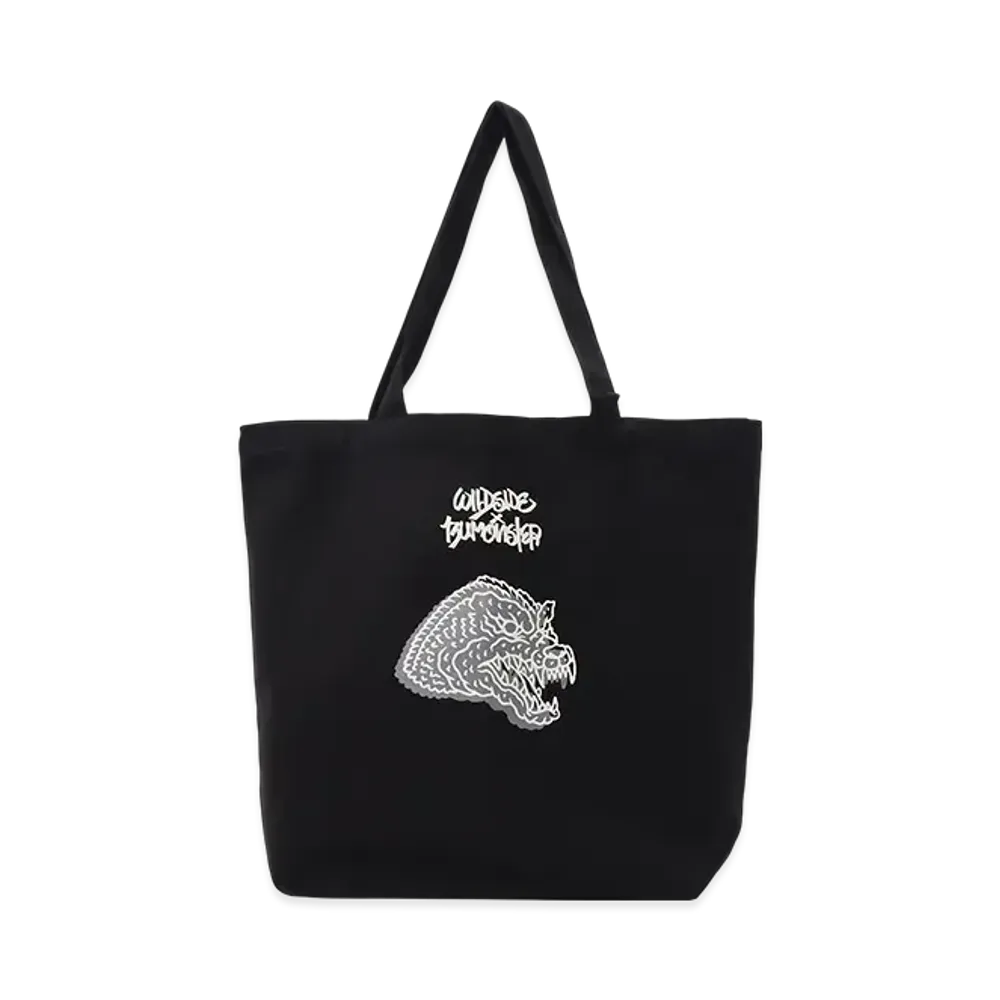 WILDSIDE Yohji Yamamoto x IZUMONSTER Tote Bag "Black"