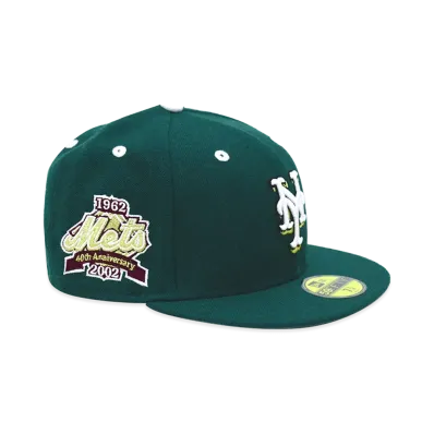 NEW ERA x THE CAP 59Fifty Heritage Gold New York Mets "Dark Green"