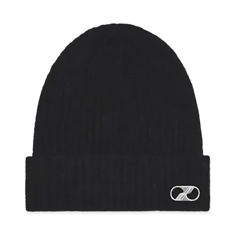 WE11DONE Metal Logo Long Beanie "Black"