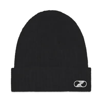 WE11DONE Metal Logo Long Beanie "Black"