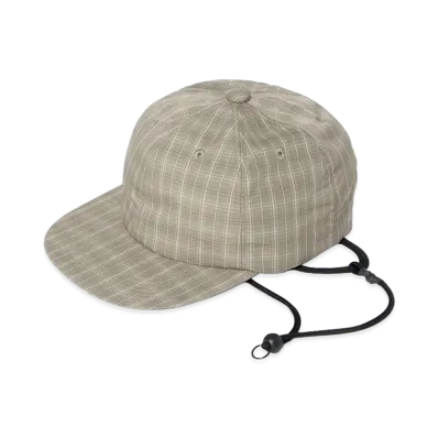 DAIWA PIER39 Tech 6Panel Cap Summer Plaid "Sage Gray"