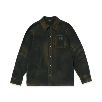 THUG CLUB TC Two Tone Washed Shirt "Rust Black"