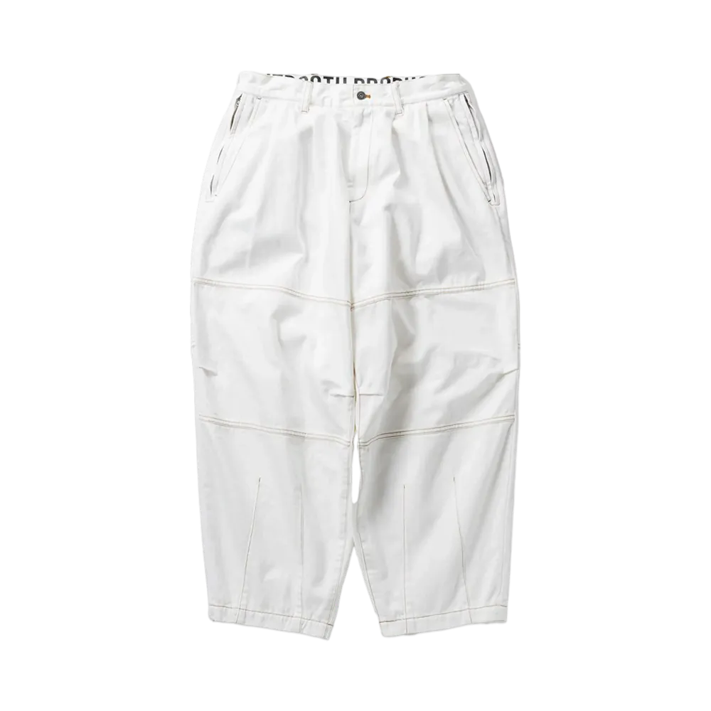 TIGHTBOOTH Denim Balloon Pants "White"