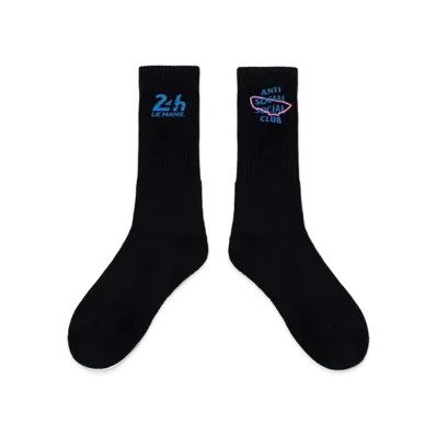 ANTI SOCIAL SOCIAL CLUB x LE MANS Circuit De La Sarthe Socks "Black"