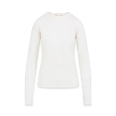 PHOEBE PHILO Crewneck Long Sleeve Tee "Ivory"