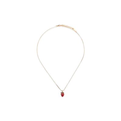 Saint Laurent Women's Collier Fin Pendenti "Dorevertrouge"