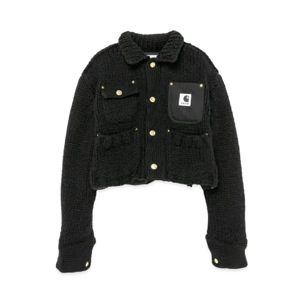 Carhartt WIP x sacai Knit Jacket Michigan "Black"