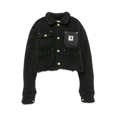Carhartt WIP x sacai Knit Jacket Michigan "Black"