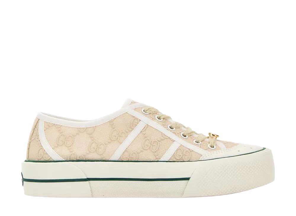 GUCCI Women's Sand Lace Sneakers "Beige"