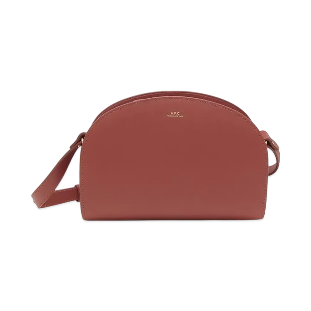 A.P.C. Sac Demi Lune "Smoked Red"