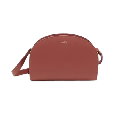 A.P.C. Sac Demi Lune "Smoked Red"