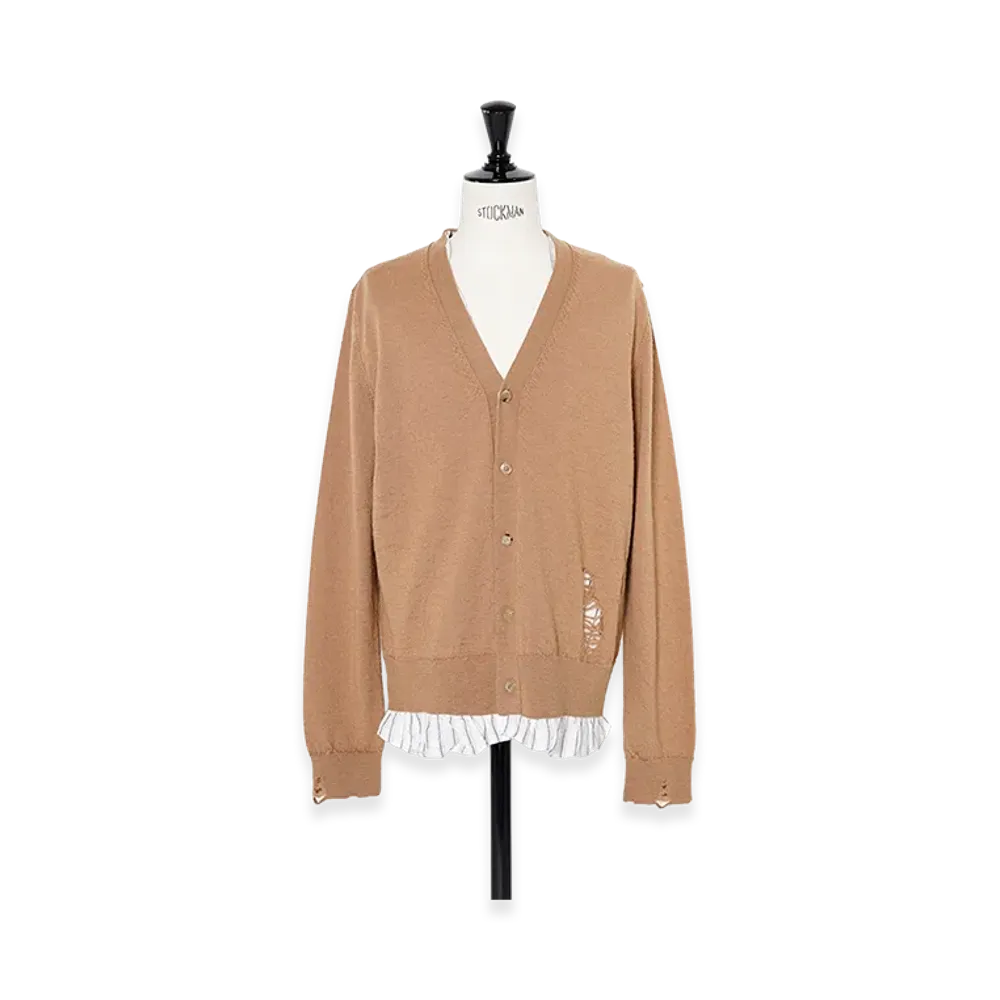 Maison Margiela Lining Layered Cardigan "Beige"