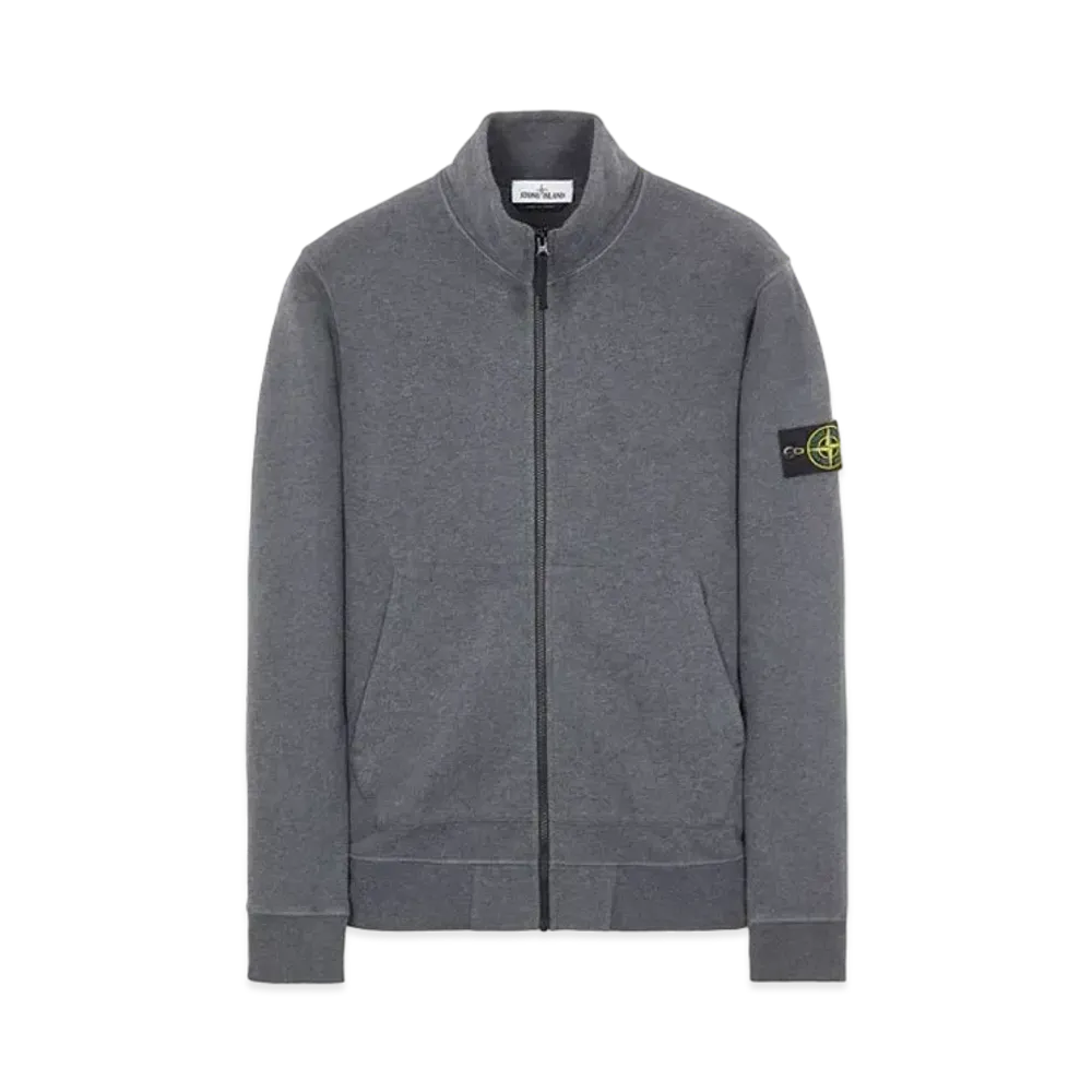 Stone Island 66120 BRUSHED COTTON FLEECE "Dark Grey Malange"