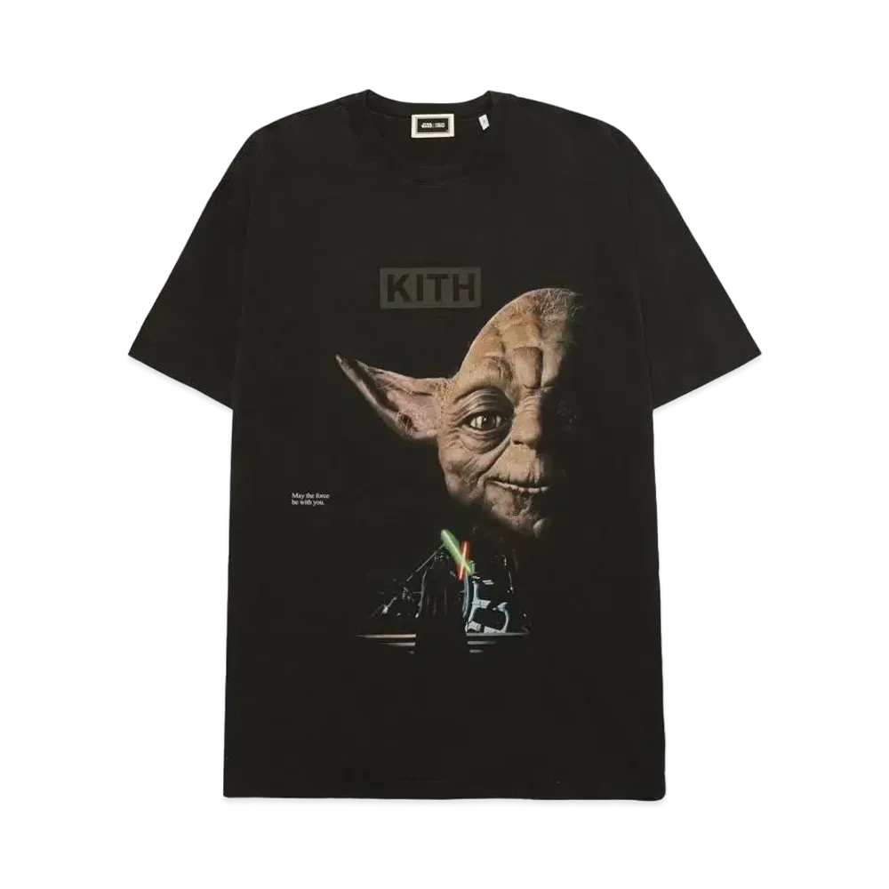Kith x STAR WARS Yoda Vintage Tee "Black"