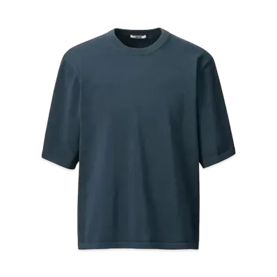 Uniqlo U 24SS Knit T-Shirt "Navy"