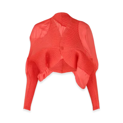 ISSEY MIYAKE Knit (Contour) Pleats "Red"