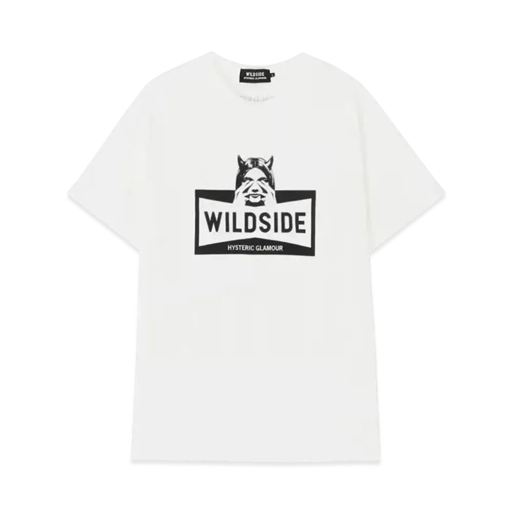 WILDSIDE Yohji Yamamoto x HYSTERIC GLAMOUR 'SEE NO EVIL' S/S T-shirt "White"