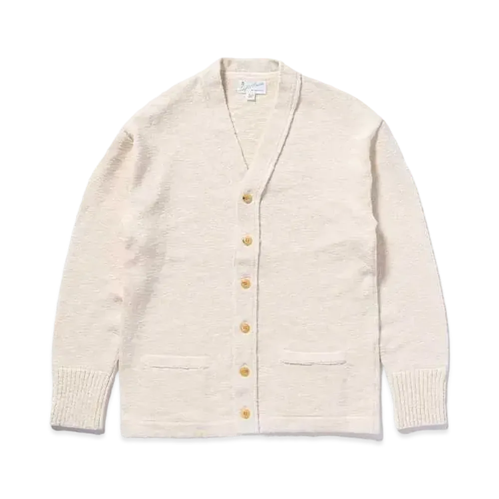 THE REAL McCOY'S Cotton Summer Cardigan "Ecru"