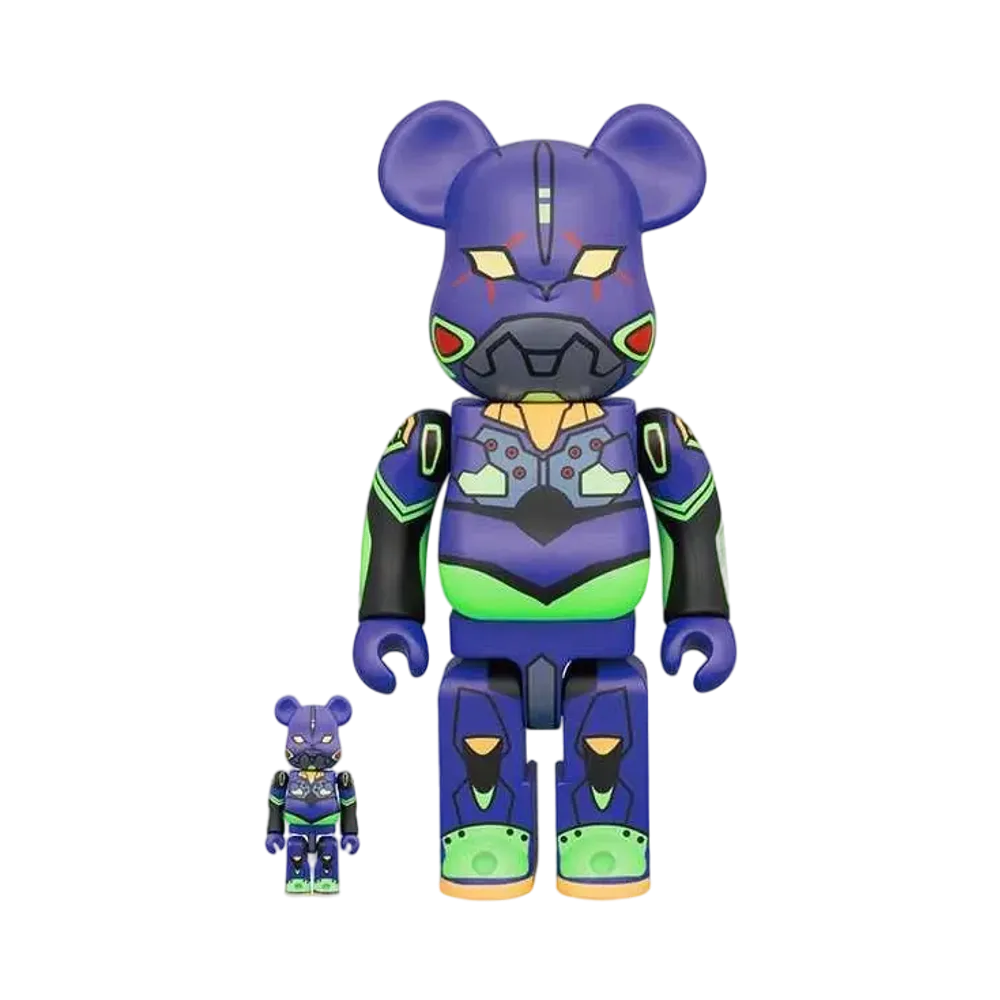 Bearbrick Evangelion Unit 01 (new paint version) 100% & 400%