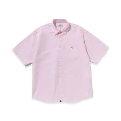A BATHING APE One Point Relaxed Fit SS Shirts "Pink"
