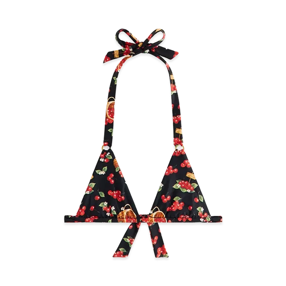 Kith Women's Kenna Cherry Tie Top "Black"