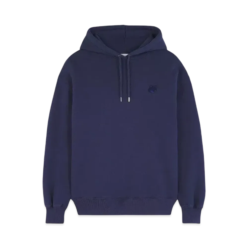 Maison Kitsune Women'S Bold Fox Head Patch Comfort Hoodie "Ink Blue"