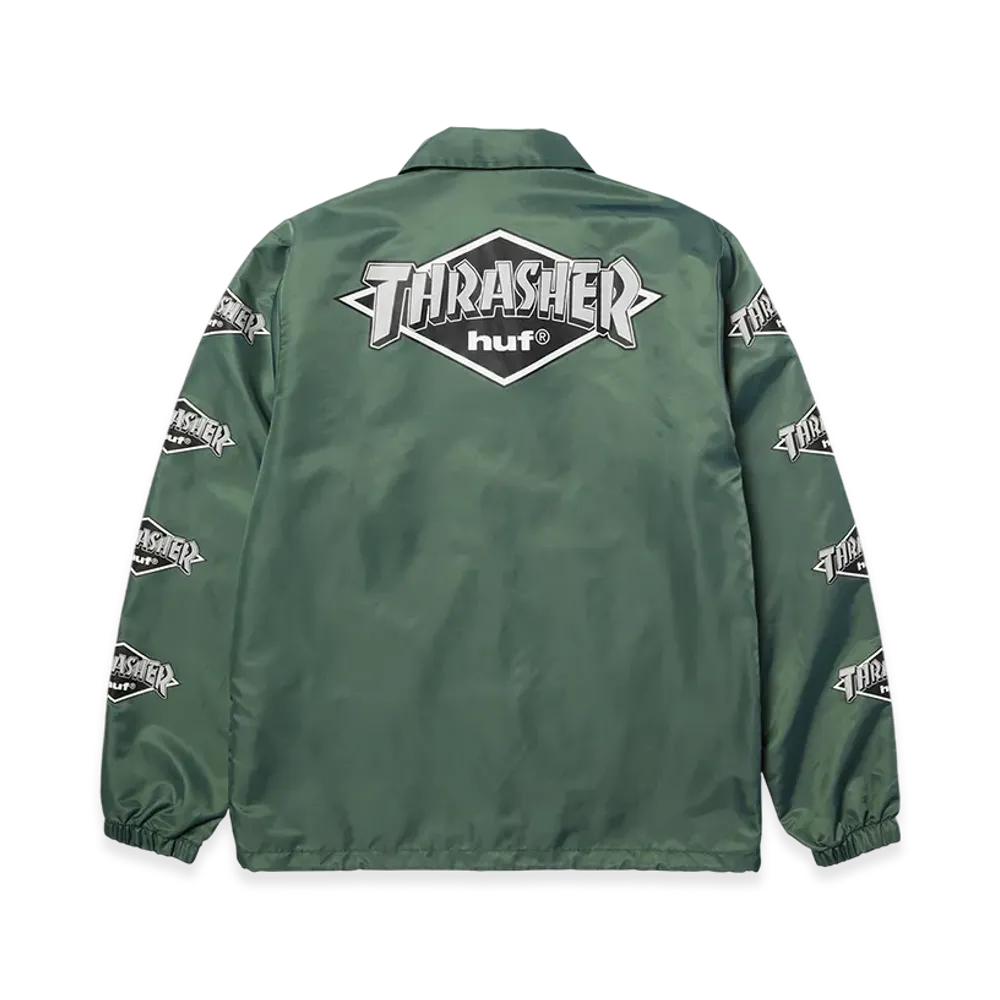 HUF x THRASHER Logo Jacket "Forest Green"