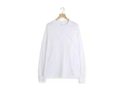 COMOLI Surplus Long Sleeve T-Shirt "White"