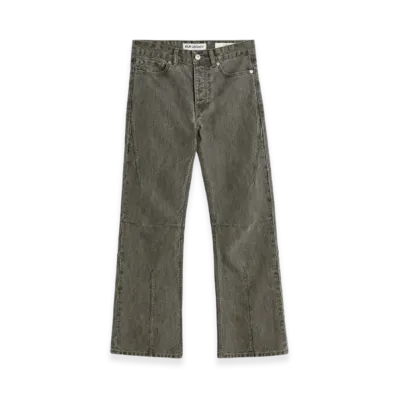 OUR LEGACY Women's Moto Cut "Olive Pigment Coated Weave"