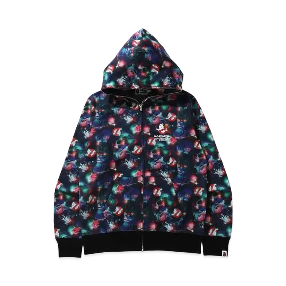A BATHING APE GHOSTBUSTERS CAMO FULL ZIP HOODIE "Multi"