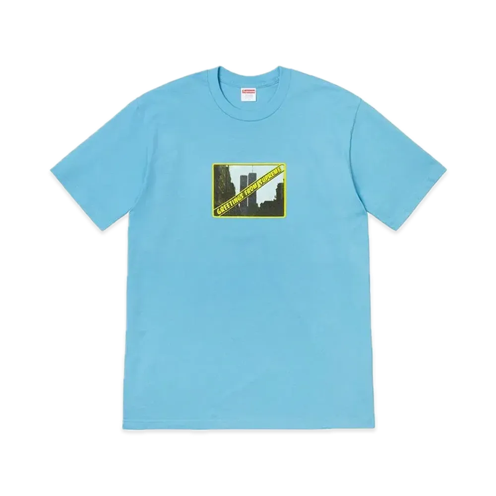Supreme Greetings Tee "Light Slate"