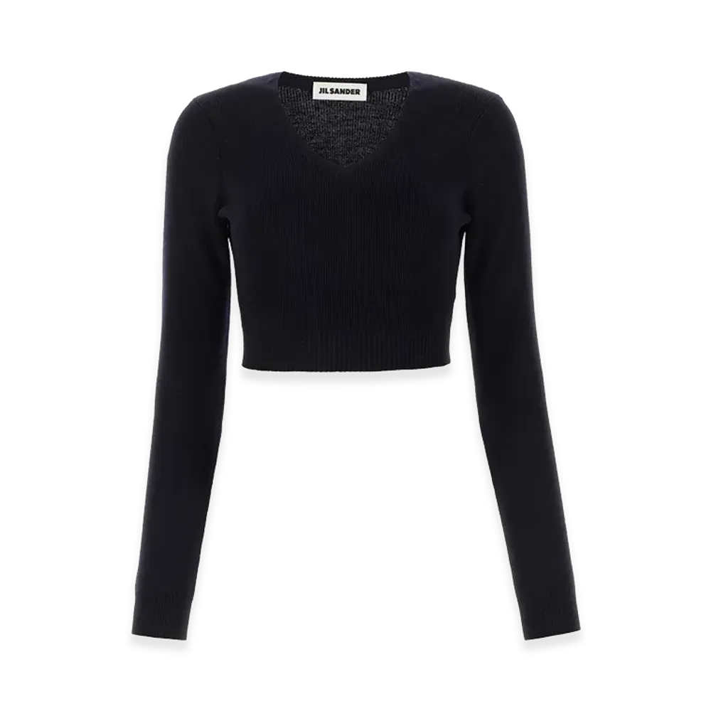 Jil Sander Women's Wool Sweater "Midnight Blue"
